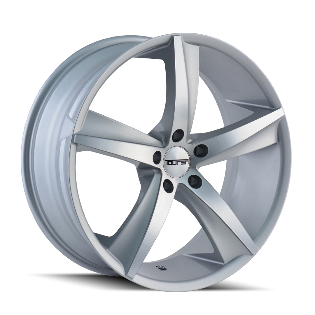 3272-2812S30 - Touren TR72 20X8.5 5X120 30mm Gloss Silver And Machined Face - Touren Wheels Canada