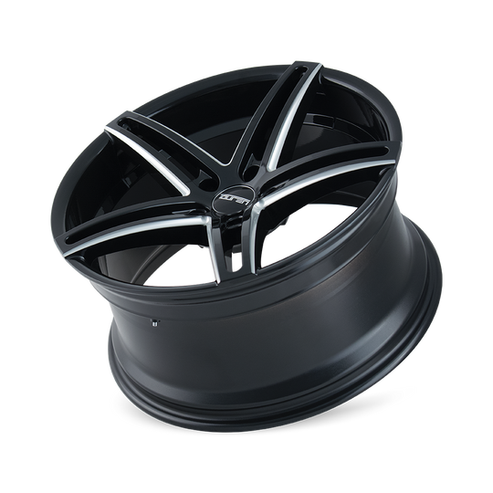 3273-8812B20 - Touren TR73 18X8 5X120 /  ET 20mm Gloss Black Milled - Touren Wheels Canada