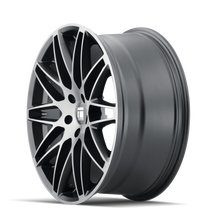 Load image into Gallery viewer, 3275-8844TM40 - Touren TR75 18X8 5X100 /  ET 40mm Matte Black Brushed with Dark - Touren Wheels Canada