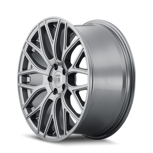 3276-7844G35 - Touren TR76 17X8 5X100 /  ET 35mm Gloss Graphite - Touren Wheels Canada