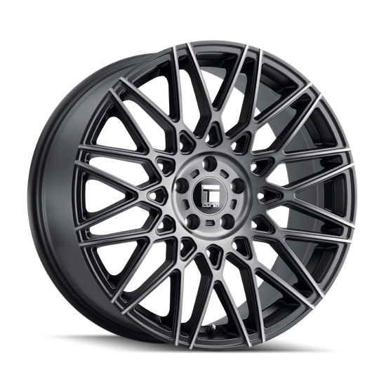 3278-8812TM40 - Touren TR78 18X8 5X120 /  ET 40mm Matte Black Brushed with Dark - Touren Wheels Canada