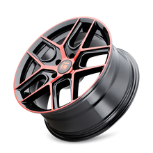 Load image into Gallery viewer, 3279-7845BRT35 - Touren TR79 17X8 5X112 /  ET 35mm Gloss Black Machined with Red - Touren Wheels Canada