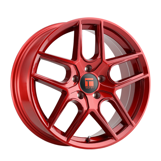 3279-8845R35 - Touren TR79 18X8 5X112 /  ET 35mm Gloss Crimson Candy Red - Touren Wheels Canada