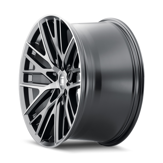 3291-2983TM18 - Touren TR91 20X9 6X139.7 /  ET 18mm Matte Black Brushed with Dark - Touren Wheels Canada