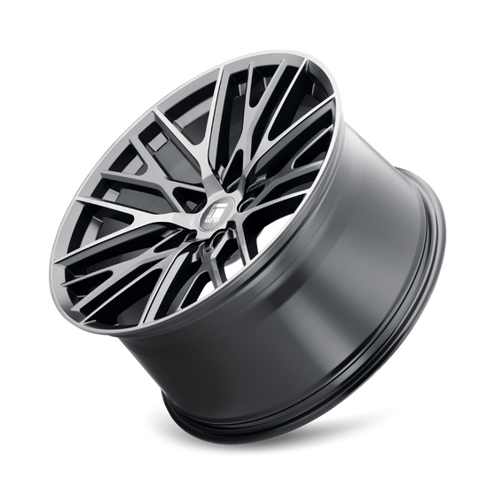 3291-2983TM18 - Touren TR91 20X9 6X139.7 /  ET 18mm Matte Black Brushed with Dark - Touren Wheels Canada