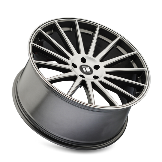 3292-8812GT35 - Touren TR92 18X8 5X120 /  ET 35mm Gloss Graphite Machined - Touren Wheels Canada