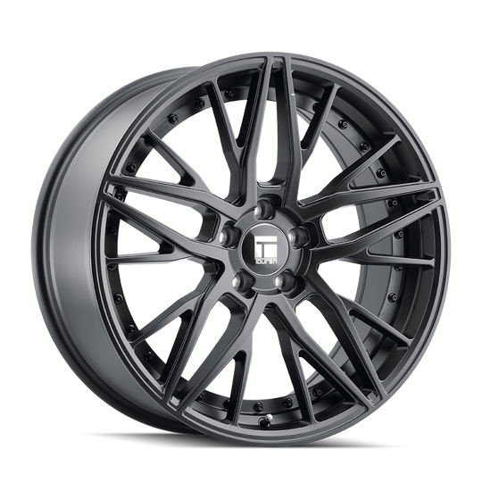 3293-8812B35 - Touren TR93 18X8 5X120 /  ET 35mm Satin Black - Touren Wheels Canada