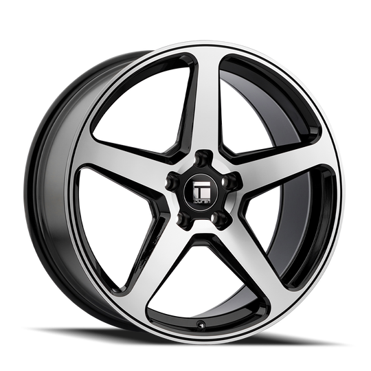 3296-2912MB35 - Touren TF96 20X9 5X120 /  ET 35mm Gloss Black Machined - Touren Wheels Canada