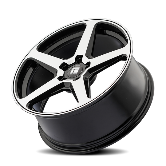 3296-2945MB35 - Touren TF96 20X9 5X112 /  ET 35mm Gloss Black Machined - Touren Wheels Canada