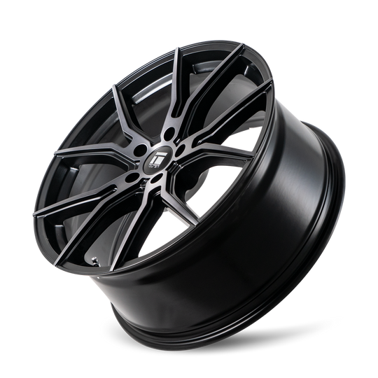 3501-2945TM35 - Touren TF01 20X9 5X112 /  ET 35mm Matte Black Brushed with Dark - Touren Wheels Canada