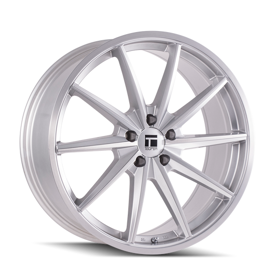 3502-2112SB40 - Touren TF02 20X10 5X120 /  ET 40mm Gloss Silver Brushed - Touren Wheels Canada
