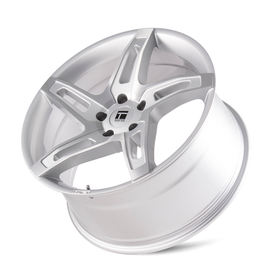 3504-8845SB40 - Touren TF04 18X8 5X112 /  ET 40mm Gloss Silver Brushed - Touren Wheels Canada