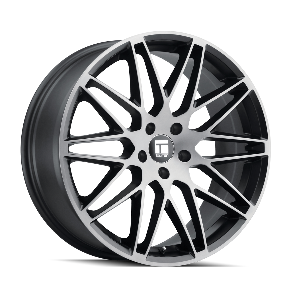 3275-2965TM35 - Touren TR75 20X9 5X114.3 35mm Brushed Matte Black With Dark Tint - Touren Wheels Canada