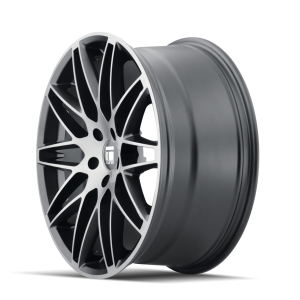 3275-9945TM38 - Touren TR75 19X9.5 5X112 /  ET 38mm Brushed Matte Black with Dark Tint - Touren Wheels Canada
