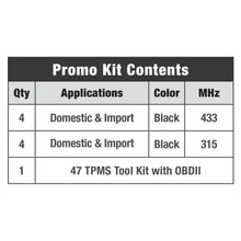 Load image into Gallery viewer, TPM9014 Standard Ignition Tire Pressure Monitoring System (TPMS) Sensor Service Kit Standard Ignition Canada