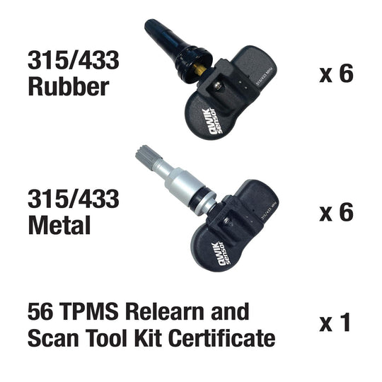 TPM9017 Standard Ignition Tire Pressure Monitoring System (TPMS) Sensor Service Kit Standard Ignition Canada