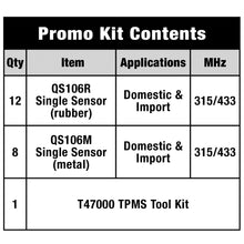 Load image into Gallery viewer, TPM9022 Standard Ignition Tire Pressure Monitoring System (TPMS) Sensor Service Kit Standard Ignition Canada
