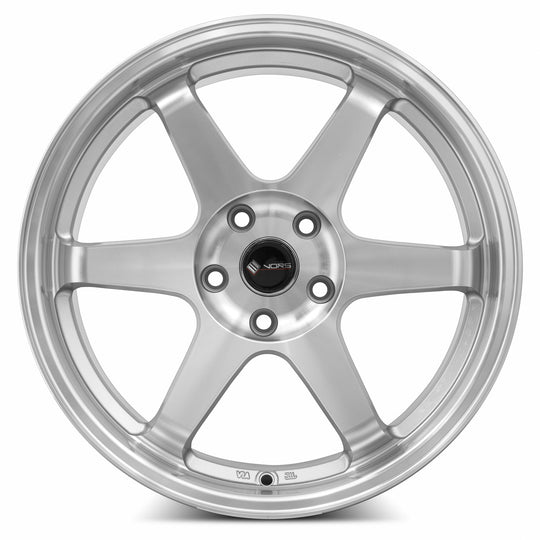 TR37178051435SF - Vors TR37 17X8 5X114.3 35MM Silver Machine Face Lip - Vors Wheels Canada
