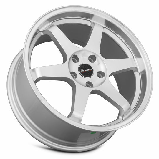TR37198551435SF - Vors TR37 19X8.5 5X114.3 35MM Silver Machine Face Lip - Vors Wheels Canada