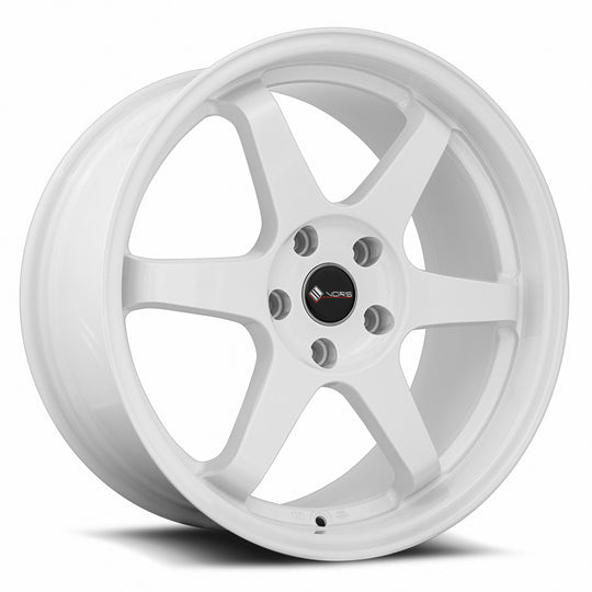 TR37178051435W - Vors TR37 17X8 5X114.3 35MM White - Vors Wheels Canada