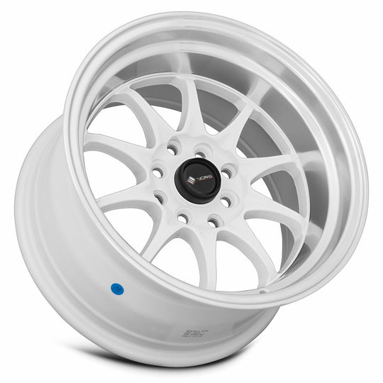 TR0315808H0W-408 - Vors TR3 15X8 4X108 0MM White Machine Lip - Vors Wheels Canada
