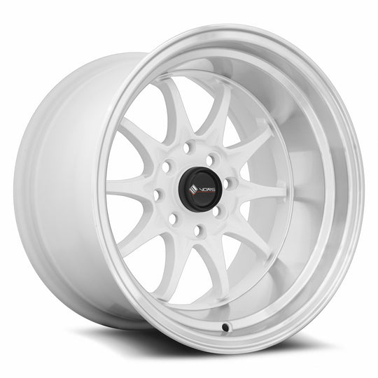 TR0315908H0W-408 - Vors TR3 15X9 4X108 0MM White Machine Lip - Vors Wheels Canada