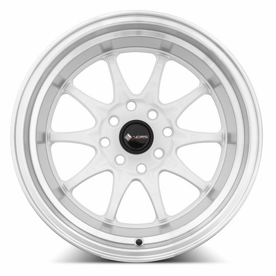 TR0315908H0W-498 - Vors TR3 15X9 4X98 0MM White Machine Lip - Vors Wheels Canada