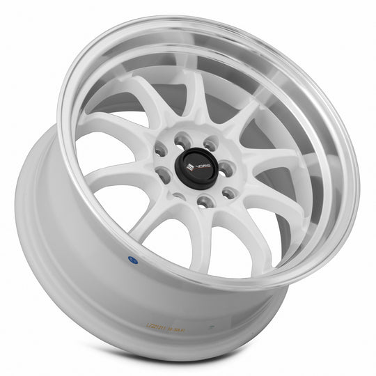TR0316808H20W-408 - Vors TR3 16X8 4X108 20MM White Machine Lip - Vors Wheels Canada