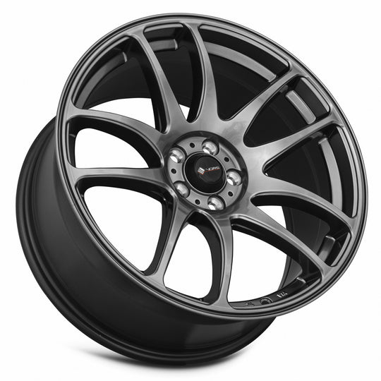 TR04179051430HB-510 - Vors TR4 17X9 5X110 30MM Hyper Black - Vors Wheels Canada