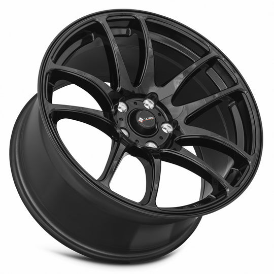 TR04189551435BK-508 - Vors TR4 18X9.5 5X108 35MM Gloss Black - Vors Wheels Canada
