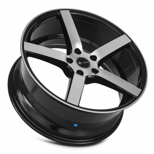 TR05208551435BKF-515 - Vors TR5 20X8.5 5X115 35MM Black Machined Face - Vors Wheels Canada