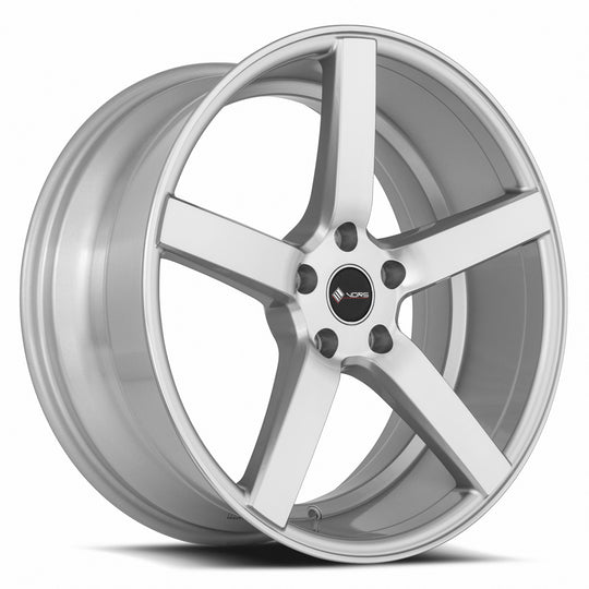 TR05198551435S-512 - Vors TR5 19X8.5 5X112 35MM Silver Machine Face - Vors Wheels Canada