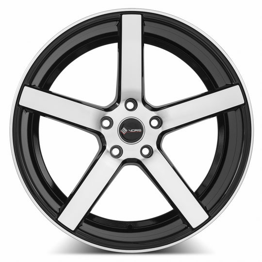TR05199551435BKF-515 - Vors TR5 19X9.5 5X115 35MM Black Machined Face - Vors Wheels Canada