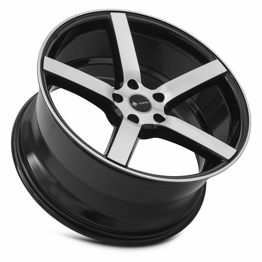 TR05209551435BKF-515 - Vors TR5 20X9.5 5X115 35MM Black Machined Face - Vors Wheels Canada