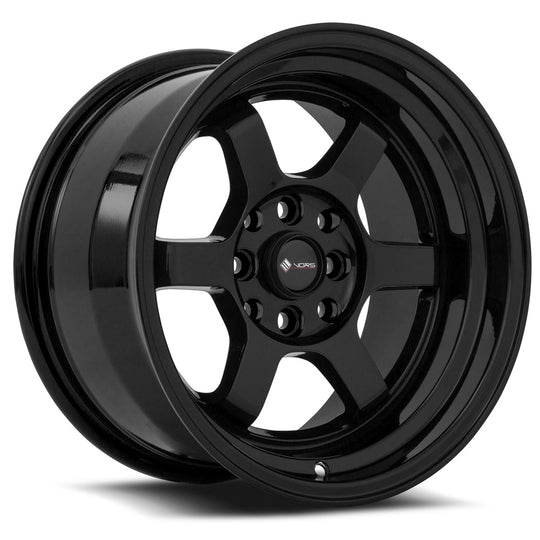 TR0715808H0BK-408 - Vors TR7 15X8 4X108 0MM All Black - Vors Wheels Canada