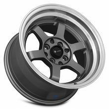 Load image into Gallery viewer, TR0715808H0GM - Vors TR7 15X8 4X100 / 4X114.3 0mm Gun Metal Graphite Machine Lip - Vors Wheels Canada