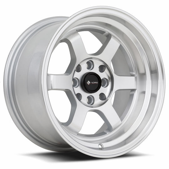 TR0715808H0S - Vors TR7 15X8 4X100 / 4X114.3 0mm Silver Machine Face Lip - Vors Wheels Canada