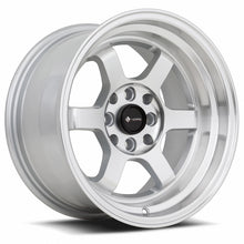 Load image into Gallery viewer, TR0715808H0S-498 - Vors TR7 15X8 4X98 0MM Silver Machine Face Lip - Vors Wheels Canada
