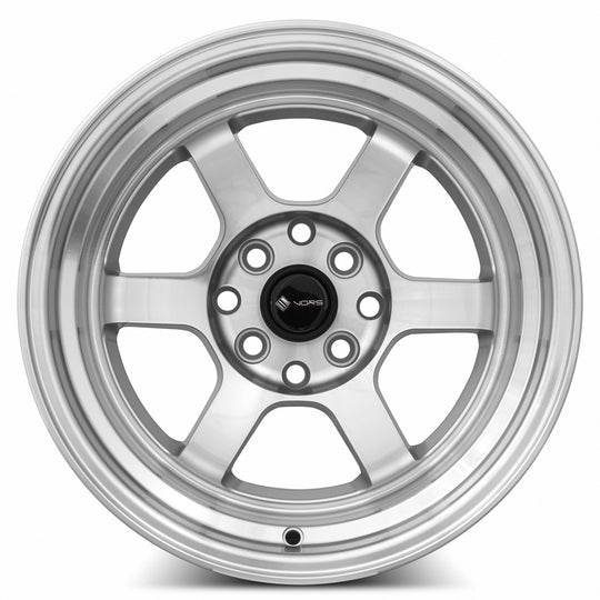 TR0715808H0S-498 - Vors TR7 15X8 4X98 0MM Silver Machine Face Lip - Vors Wheels Canada