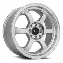 Load image into Gallery viewer, TR0716708H35S-498 - Vors TR7 16X7 4X98 35MM Silver Machine Face Lip - Vors Wheels Canada