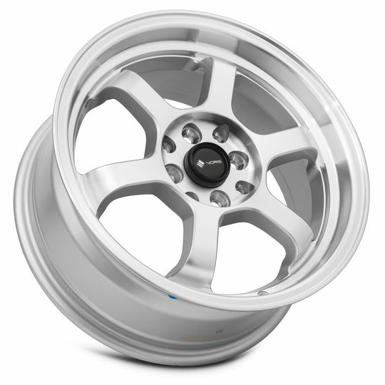 TR0716708H35S-498 - Vors TR7 16X7 4X98 35MM Silver Machine Face Lip - Vors Wheels Canada