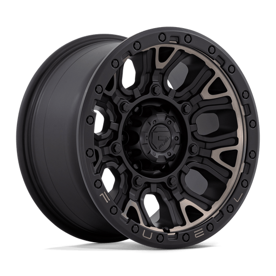 D82417908450 - Fuel Off-Road D824 Traction 17X9 6X139.7 1mm Matte Black With Double Dark Tint - Fuel Off-Road Wheels Canada