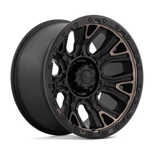 D82420008947 - Fuel Off-Road D824 Traction 20X10 6X135 -18 mm Matte Black With Double Dark Tint - Fuel Off-Road Wheels Canada