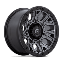 Load image into Gallery viewer, D82517908450 - Fuel Off-Road D825 Traction 17X9 6X139.7 1mm Matte Gunmetal With Black Ring - Fuel Off-Road Wheels Canada