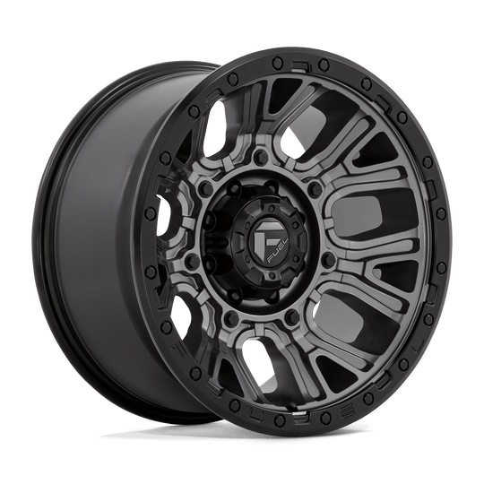 D82520001847 - Fuel Off-Road D825 Traction 20X10 8X180 -18 mm Matte Gunmetal With Black Ring - Fuel Off-Road Wheels Canada