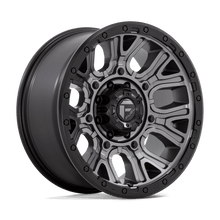 Load image into Gallery viewer, D82520901750 - Fuel Off-Road D825 Traction 20X9 8X170 1mm Matte Gunmetal With Black Ring - Fuel Off-Road Wheels Canada