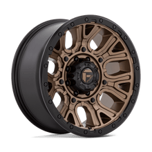 Charger l'image dans la galerie, D82620908250 - Fuel Off-Road D826 Traction 20X9 8X165.1 1mm Matte Bronze With Black Ring - Fuel Off-Road Wheels Canada