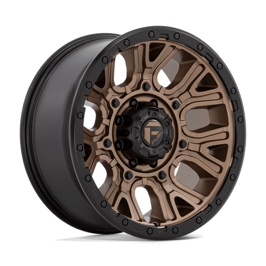 D82620901850 - Fuel Off-Road D826 Traction 20X9 8X180 1mm Matte Bronze With Black Ring - Fuel Off-Road Wheels Canada