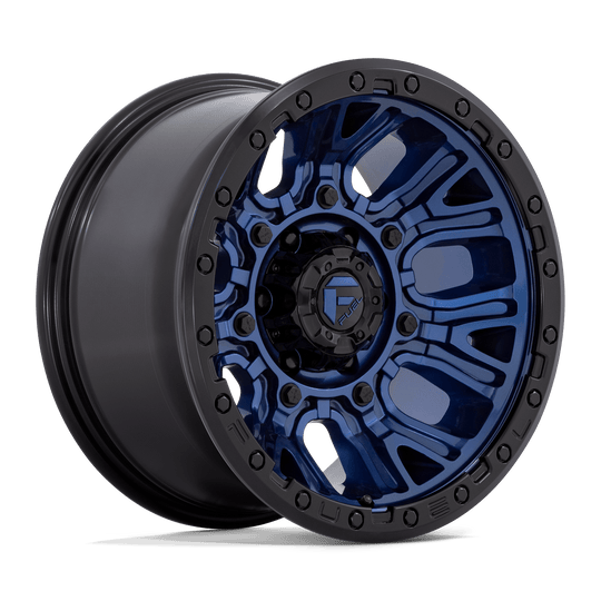 D82717907550 - Fuel Off-Road D827 Traction 17X9 5X127 1mm Dark Blue With Black Ring - Fuel Off-Road Wheels Canada