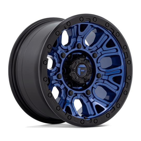 D82717908450 - Fuel Off-Road D827 Traction 17X9 6X139.7 1mm Dark Blue With Black Ring - Fuel Off-Road Wheels Canada